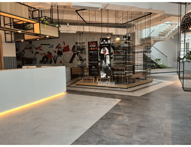 Công Trình Thi Công Sàn cho Quán Cafe Việt Nam